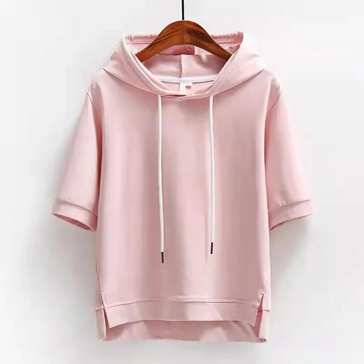 Women's Short-Sleeve Hoodie