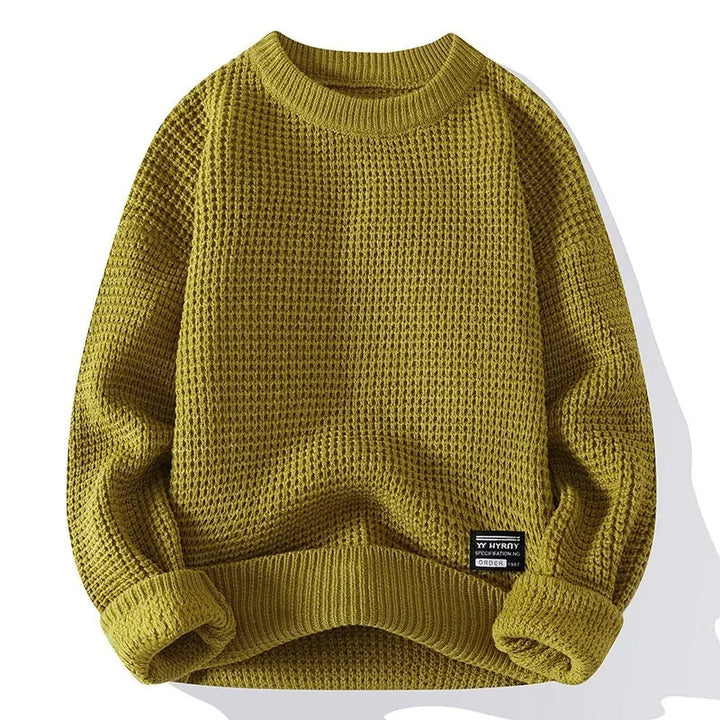 Marcello Waffle Crewneck Sweater