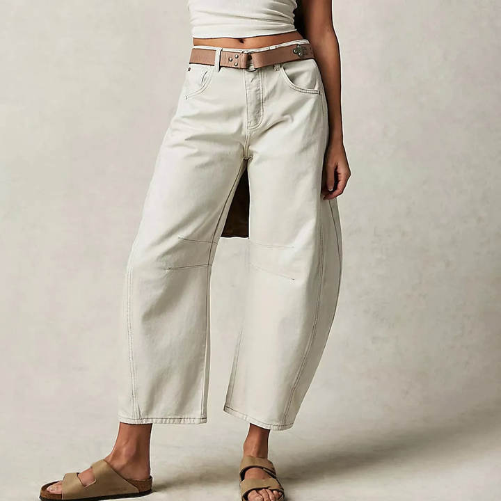 Canvas Wide-Leg Trouser