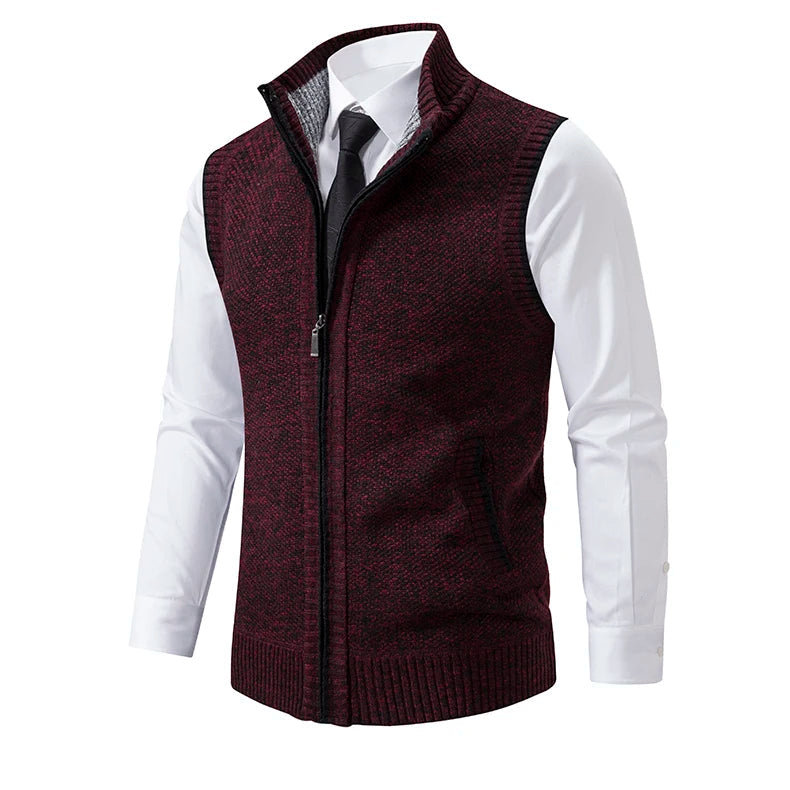 Kensington  Wool Full-Zip Vest