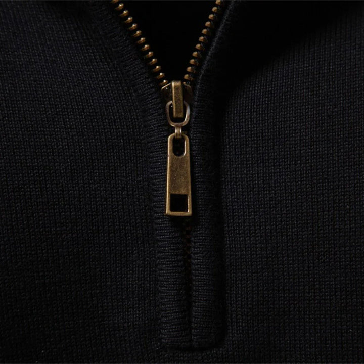 Heritage Diagonal Weave Mock Neck Pullover