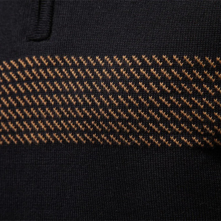 Heritage Diagonal Weave Mock Neck Pullover