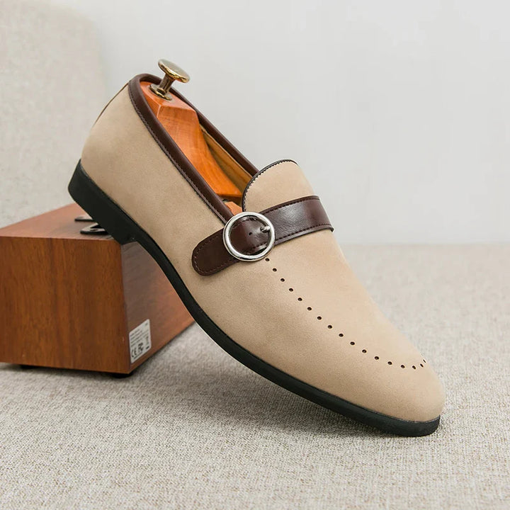 Valmont Suede Crest Loafer