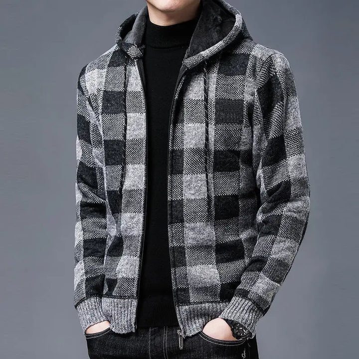 The Marcellin Plaid Knit Jacket