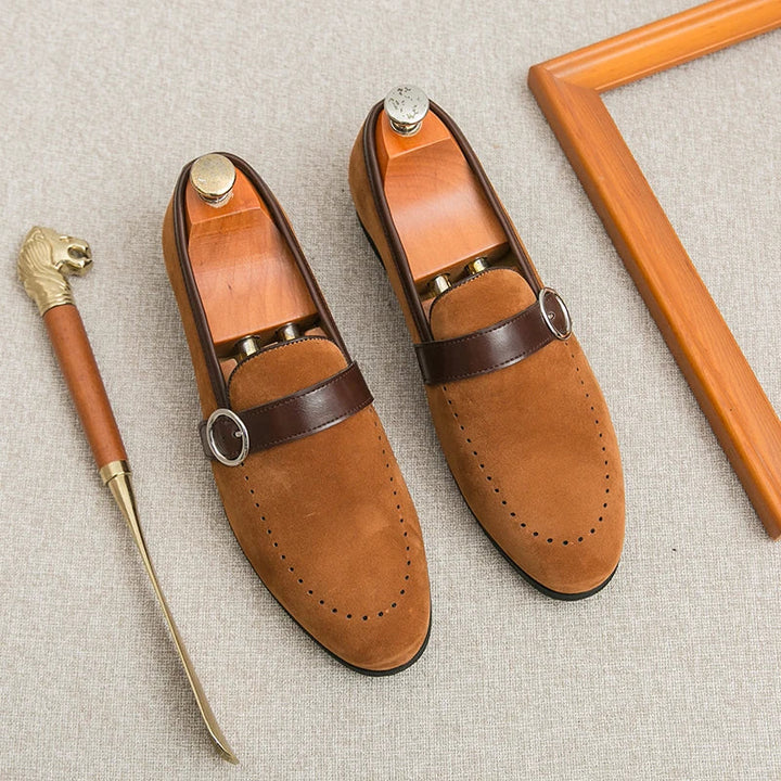 Valmont Suede Crest Loafer