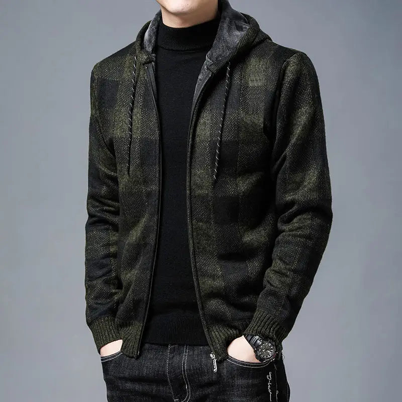 The Marcellin Plaid Knit Jacket