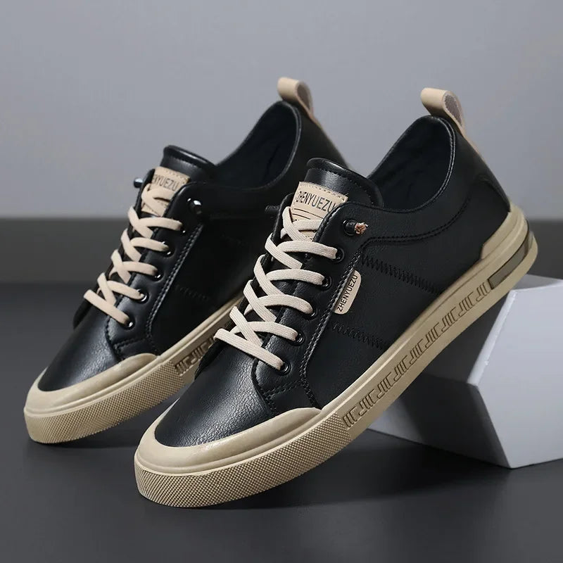 Premium Leather Low-Top Sneaker