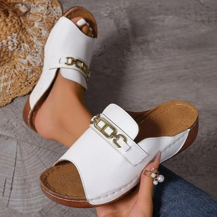 ComfiSteps™ Slope Heel Sandals
