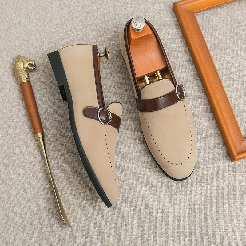 Valmont Suede Crest Loafer