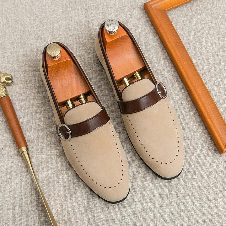 Valmont Suede Crest Loafer