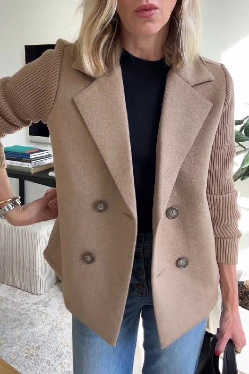 Bellamy Cashmere-Knit Casual Blazer