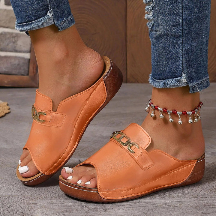 ComfiSteps™ Slope Heel Sandals