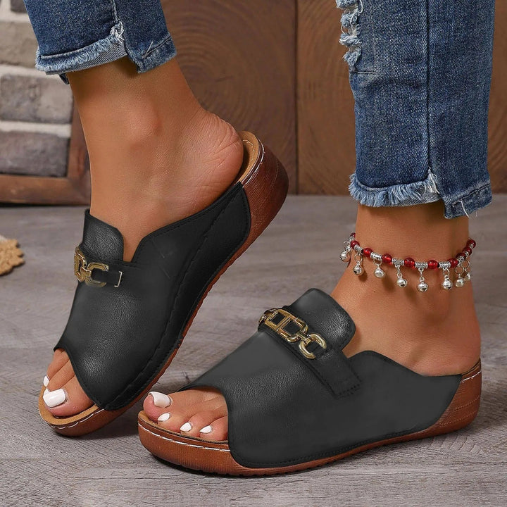 ComfiSteps™ Slope Heel Sandals